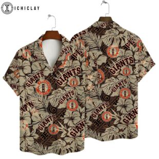 San Francisco Giants Vintage Palm Summer Hawaiian Shirt