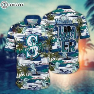Seattle Mariners Tropic Tide Summer Hawaiian Shirt