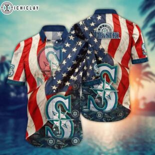 Seattle Mariners Tropical Breeze Summer Hawaiian Shirt