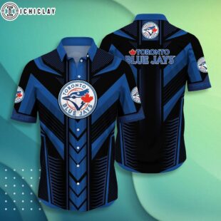 Toronto Blue Jays Striking Lines Jersey Summer Hawaiian Shirt