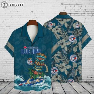 Toronto Blue Jays Tiki Surfer Summer Hawaiian Shirt