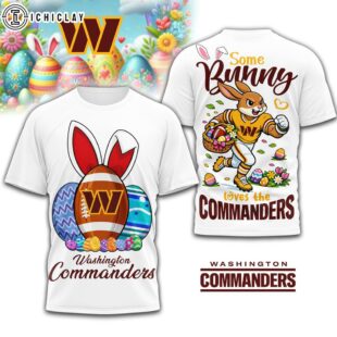 Washington Commanders NFL Easter Day 3D Shirt For Fans