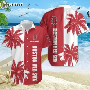 Boston Red Sox Coconut MLB Hawaiian Shirt