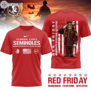 Florida State Seminoles NCAA Remember Everyone Deployed 3D T-Shirt