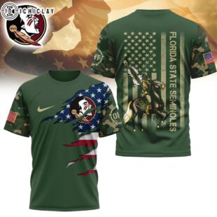 Florida State Seminoles NCAA Veteran 3D T-Shirt