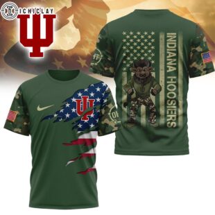 Indiana Hoosiers NCAA Veteran 3D T-Shirt
