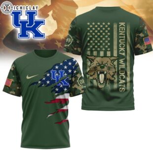 Kentucky Wildcats NCAA Veteran 3D T-Shirt
