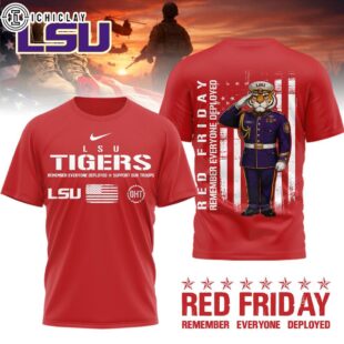 LSU Tigers NCAA Remember Everyone Deployed 3D T-Shirt