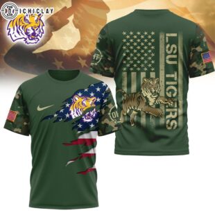 LSU Tigers NCAA Veteran 3D T-Shirt