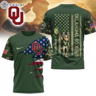 Oklahoma Sooners NCAA Veteran 3D T-Shirt