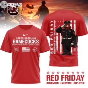 South Carolina Gamecocks NCAA Remember Everyone Deployed 3D T-Shirt