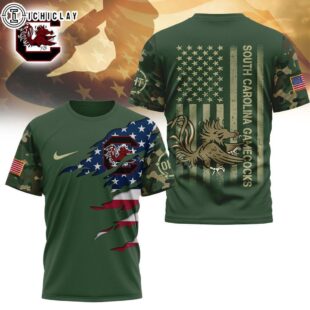 South Carolina Gamecocks NCAA Veteran 3D T-Shirt