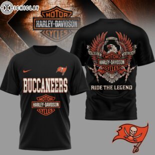 Tampa Bay Buccaneers NFL 122 Year Harley Davidson 3D T-Shirt For Fans