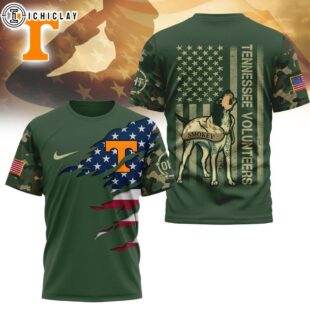 Tennessee Volunteers NCAA Veteran 3D T-Shirt