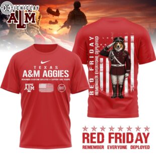 Texas A&ampM Aggies NCAA Remember Everyone Deployed 3D T-Shirt