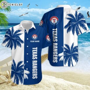 Texas Rangers Coconut MLB Hawaiian Shirt