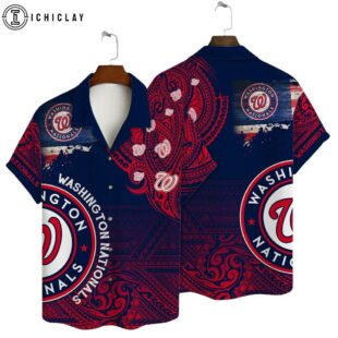 Washington Nationals Beachfront Bliss Summer Hawaiian Shirt