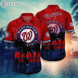 Washington Nationals Capital Paradise Summer Hawaiian Shirt