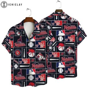 Washington Nationals Funny Icon Summer Hawaiian Shirt