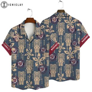 Washington Nationals Island Escape Summer Hawaiian Shirt