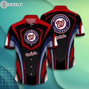 Washington Nationals Ocean Wave Summer Hawaiian Shirt