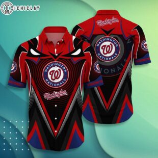 Washington Nationals Sunset Beach Summer Hawaiian Shirt