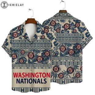 Washington Nationals Tropical Horizon Summer Hawaiian Shirt