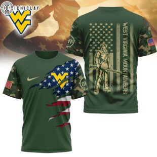 West Virginia Mountaineers NCAA Veteran 3D T-Shirt