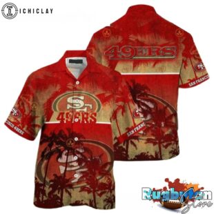49ers Hawaiian Shirt San Francisco 49ers Summer Cool Hawaiian Shirts
