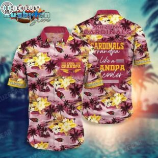 Arizona Cardinals Nfl Hawaiian Shirt For Grandparent New Trending Beach Shirt