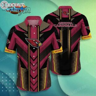 Arizona Cardinals Nfl Hawaiian Shirt Summer Short Sleeve Button Down Shirt Gift For Big Fans