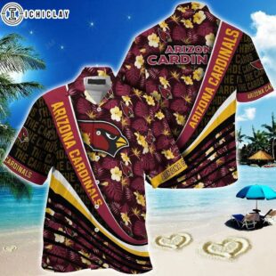 Arizona Cardinals NFL Hibiscus Pattern Hawaiian Shirt