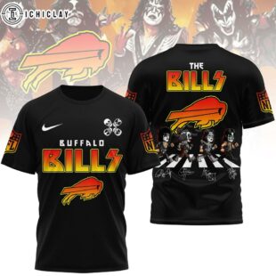 Buffalo Bills NFL Rock and Roll All Nite 3D T-Shirt
