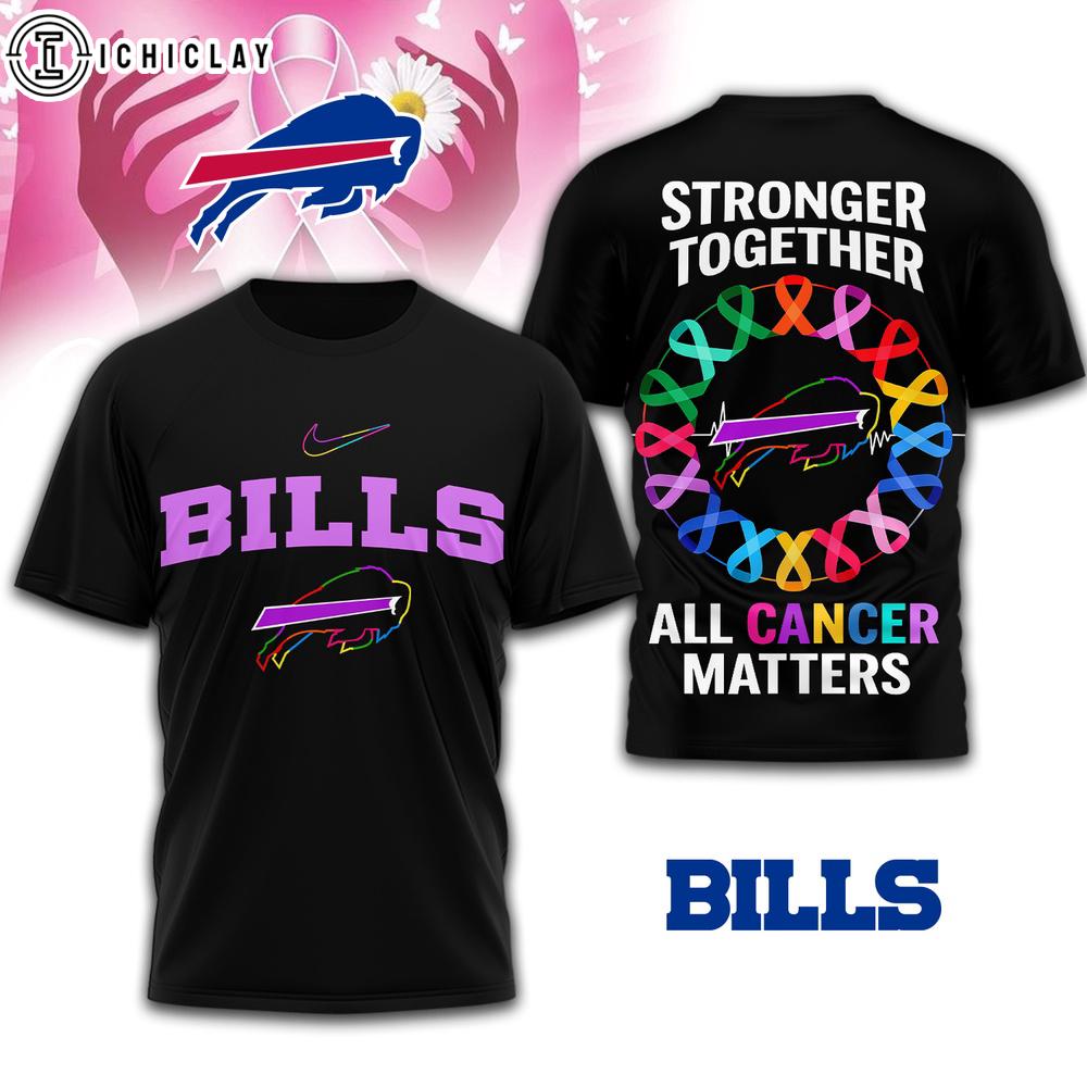 Buffalo Bills NFL Stronger Together 3D T-Shirt Buffalo Bills NFL Stronger Together 3D T-Shirt