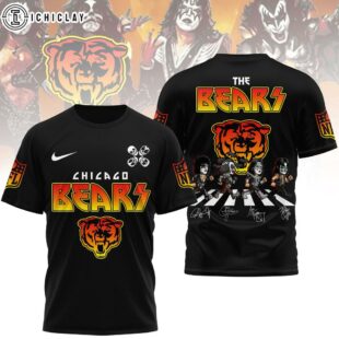 Chicago Bears NFL Rock and Roll All Nite 3D T-Shirt