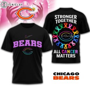 Chicago Bears NFL Stronger Together 3D T-Shirt