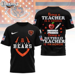 Chicago Bears Retired Teacher All Over Print Shirt