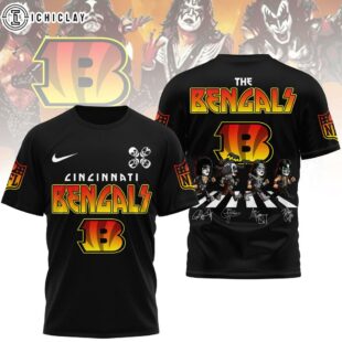 Cincinnati Bengals NFL Rock and Roll All Nite 3D T-Shirt