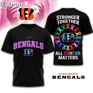 Cincinnati Bengals NFL Stronger Together 3D T-Shirt