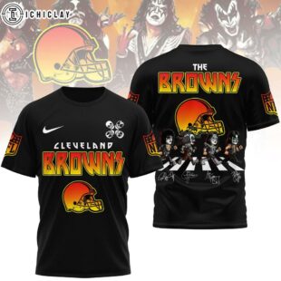 Cleveland Browns NFL Rock and Roll All Nite 3D T-Shirt