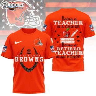 Cleveland Browns Retired Teacher All Over Print Shirt
