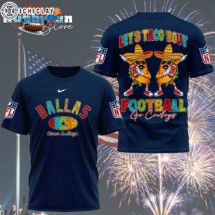 Dallas Cowboys 2026 NFL Taco Cinco De Mayo All Over Print Shirt