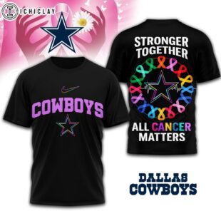 Dallas Cowboys NFL Stronger Together 3D T-Shirt