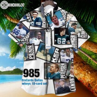 Dallas Cowboys Pete Gent Retrocards Hawaiian Shirt