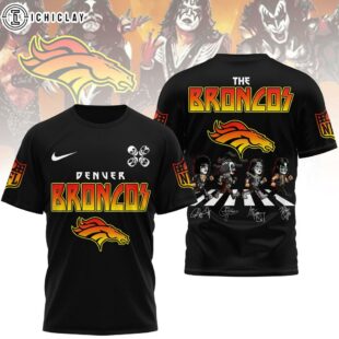 Denver Broncos NFL Rock and Roll All Nite 3D T-Shirt