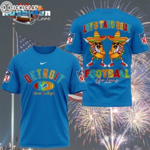 Detroit Lions 2026 NFL Taco Cinco De Mayo All Over Print Shirt