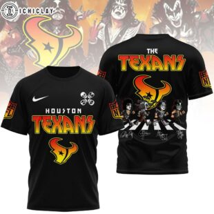 Houston Texans NFL Rock and Roll All Nite 3D T-Shirt