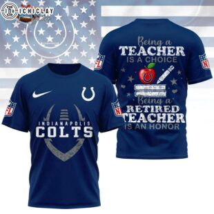 Indianapolis Colts Retired Teacher All Over Print Shirt