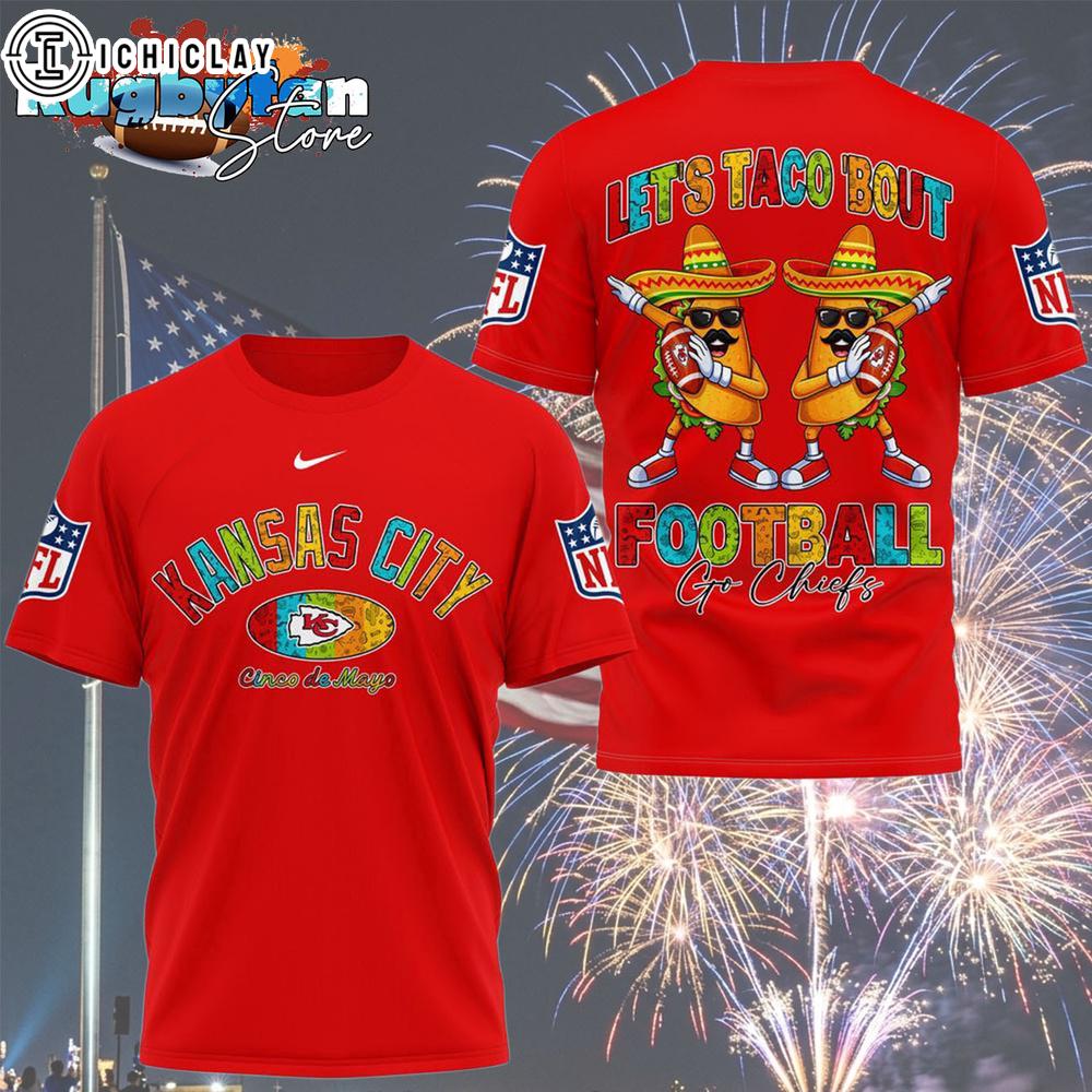 Kansas City Chiefs 2026 NFL Taco Cinco De Mayo All Over Print Shirt Kansas City Chiefs 2026 NFL Taco Cinco De Mayo All Over Print Shirt