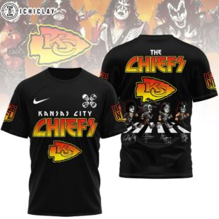 Kansas City Chiefs NFL Rock and Roll All Nite 3D T-Shirt